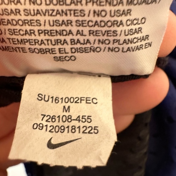 Nike Women’s Mesh Racerback GYM Tank Top Shirt Sport 726108-455 Blue Size M - Picture 6 of 9